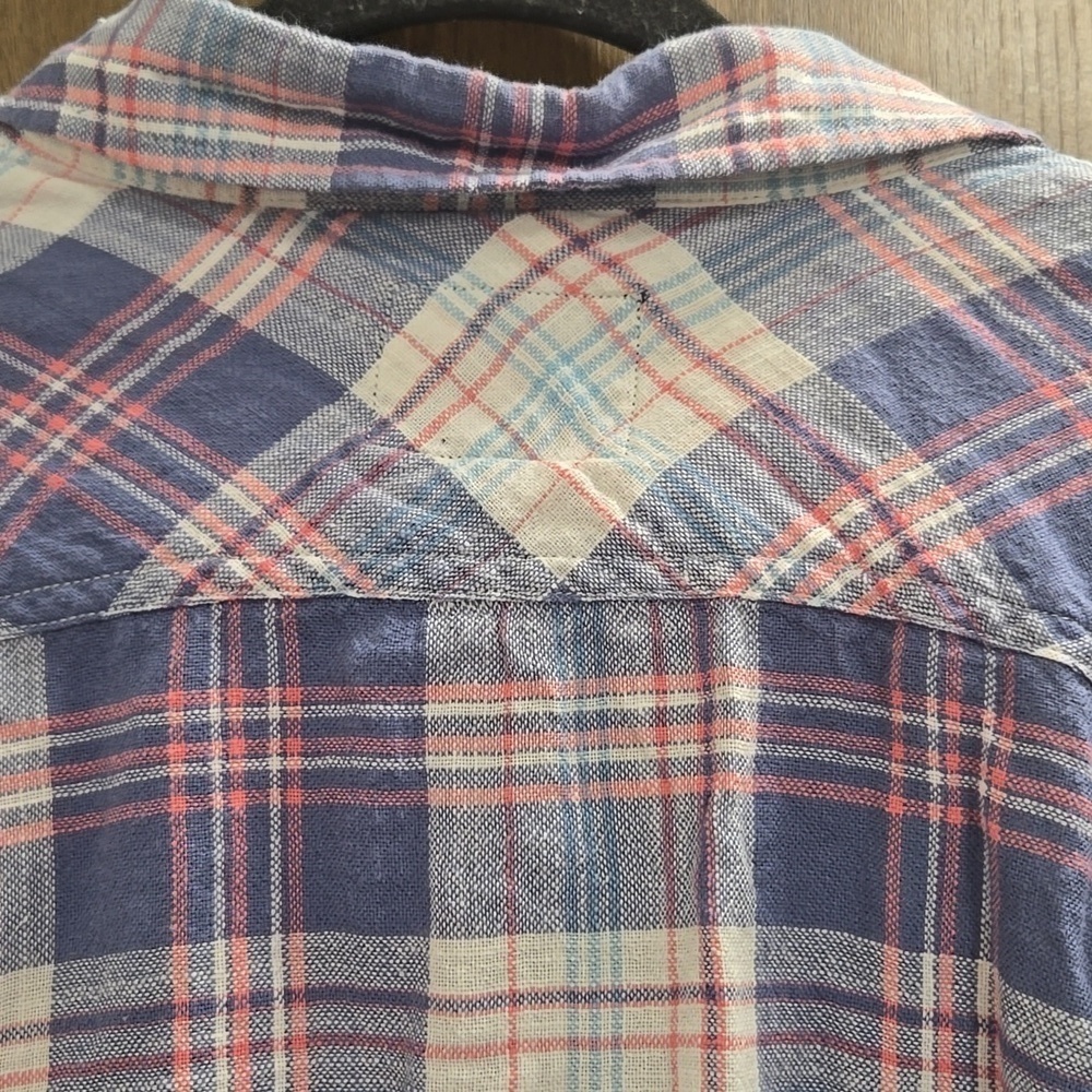 Rails-Wyatt in 'Ocean Tangerine' 100% Cotton Long Sleeve Button Down-Size XL - Picture 17 of 17
